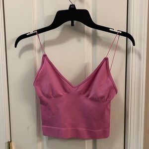Nwot Free People intimately pink Spaghetti Strap Tank size medium